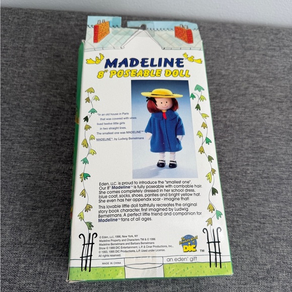 Madeline Vintage 1996 8” Poseable Doll NEW In Original Box Eden Collectible Toy - Picture 4 of 14